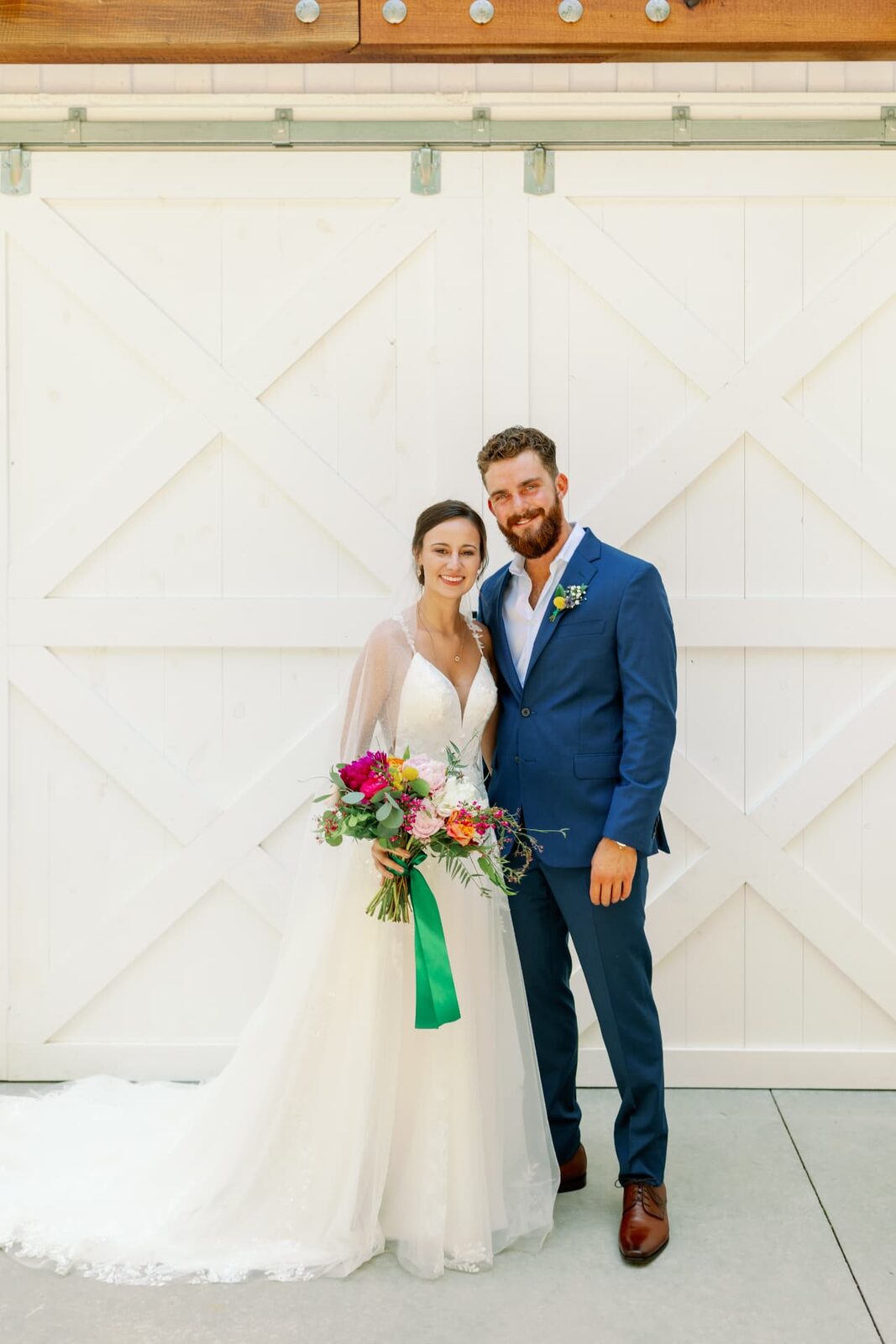 Gabe and Bailey Kassab on their wedding day